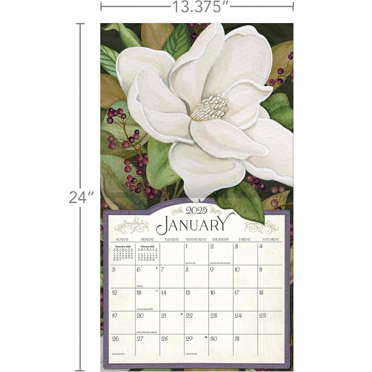 Lang(R) 2025 Midnight Garden Calendar