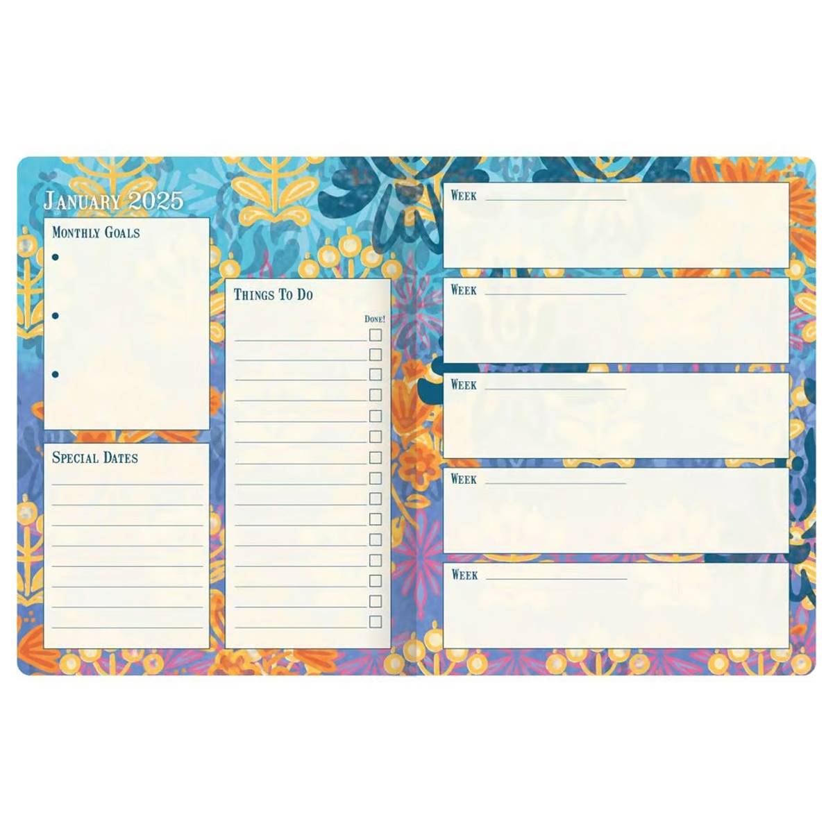 Lang(R) Bohemian 2025 Monthly Pocket Planner