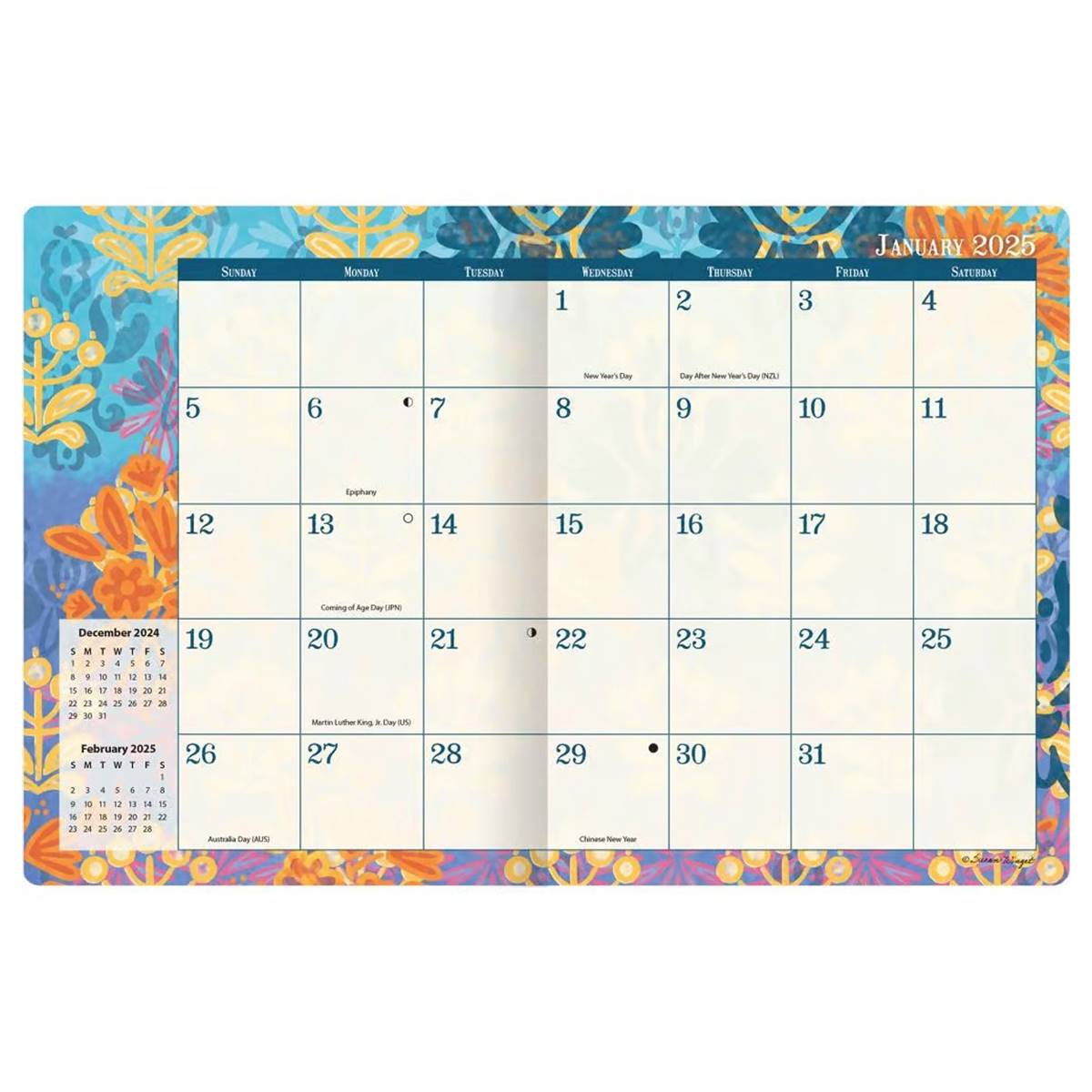 Lang(R) Bohemian 2025 Monthly Pocket Planner