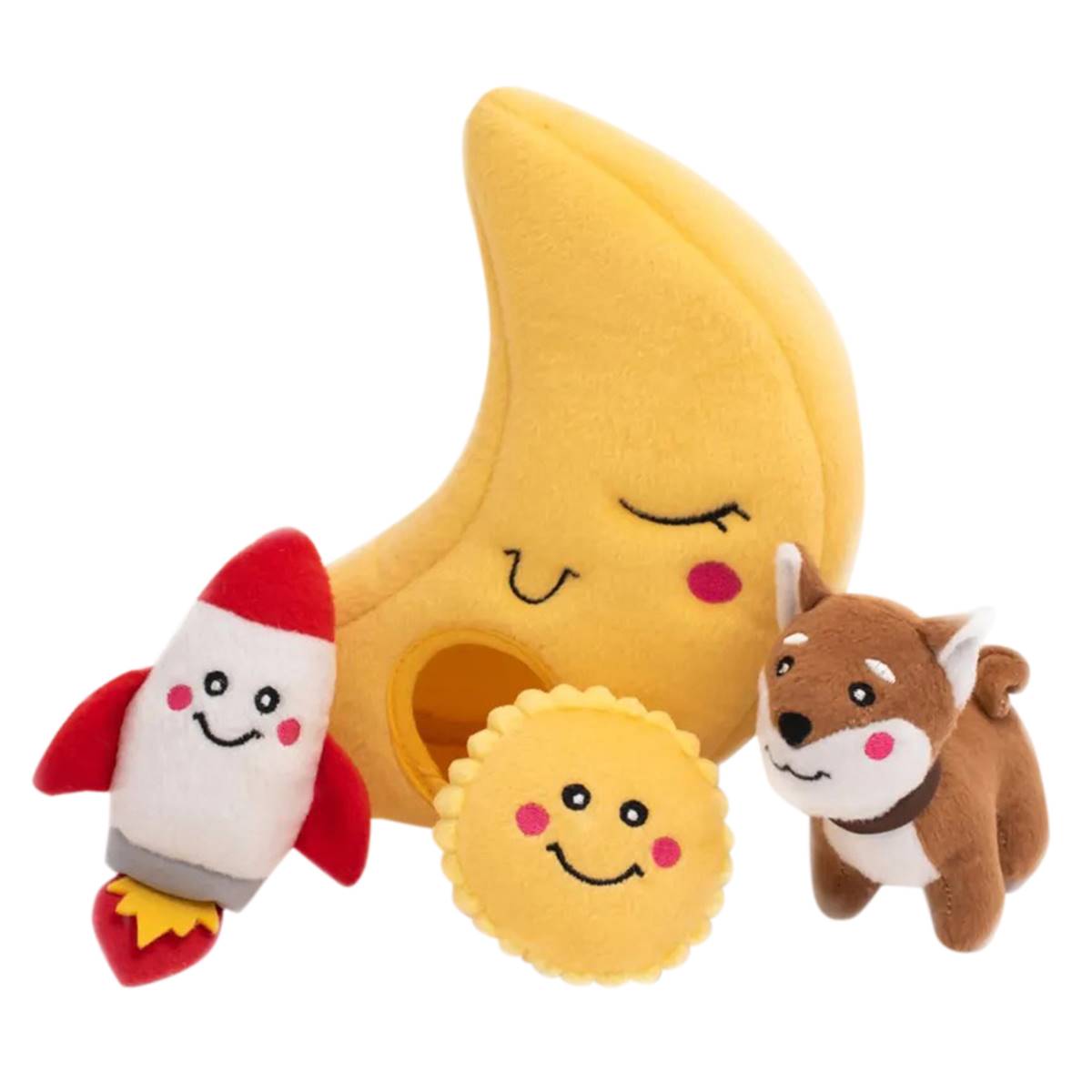 Zippy Paws To The Moon Dog Toy