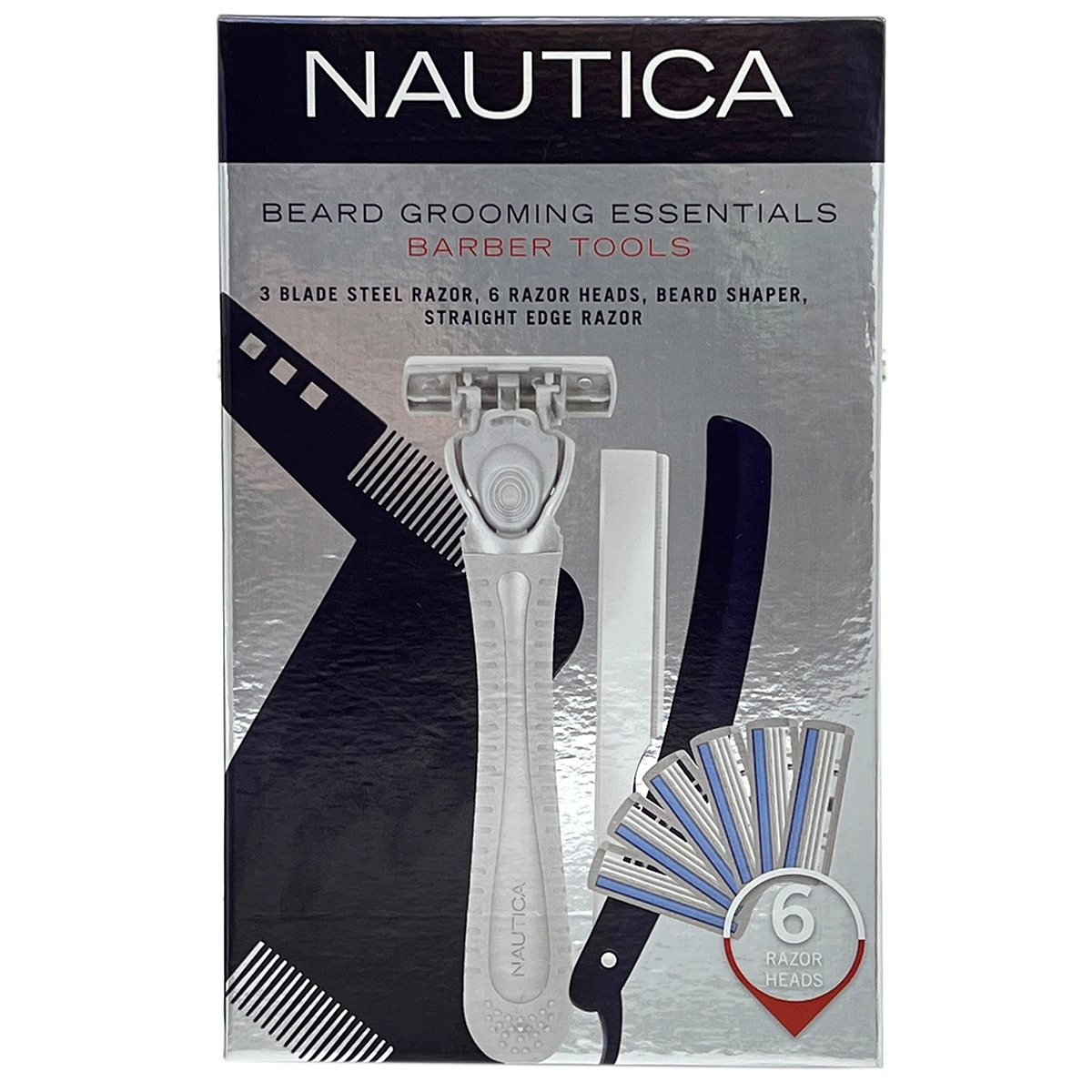 Nautica 4pc. Beard Grooming Essentials Barber Kit