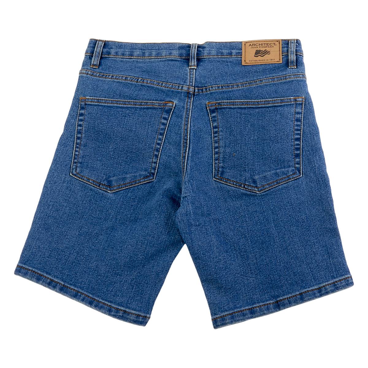 Young Mens Architect(R) Jean Co. Regular Fit Denim Stretch Shorts