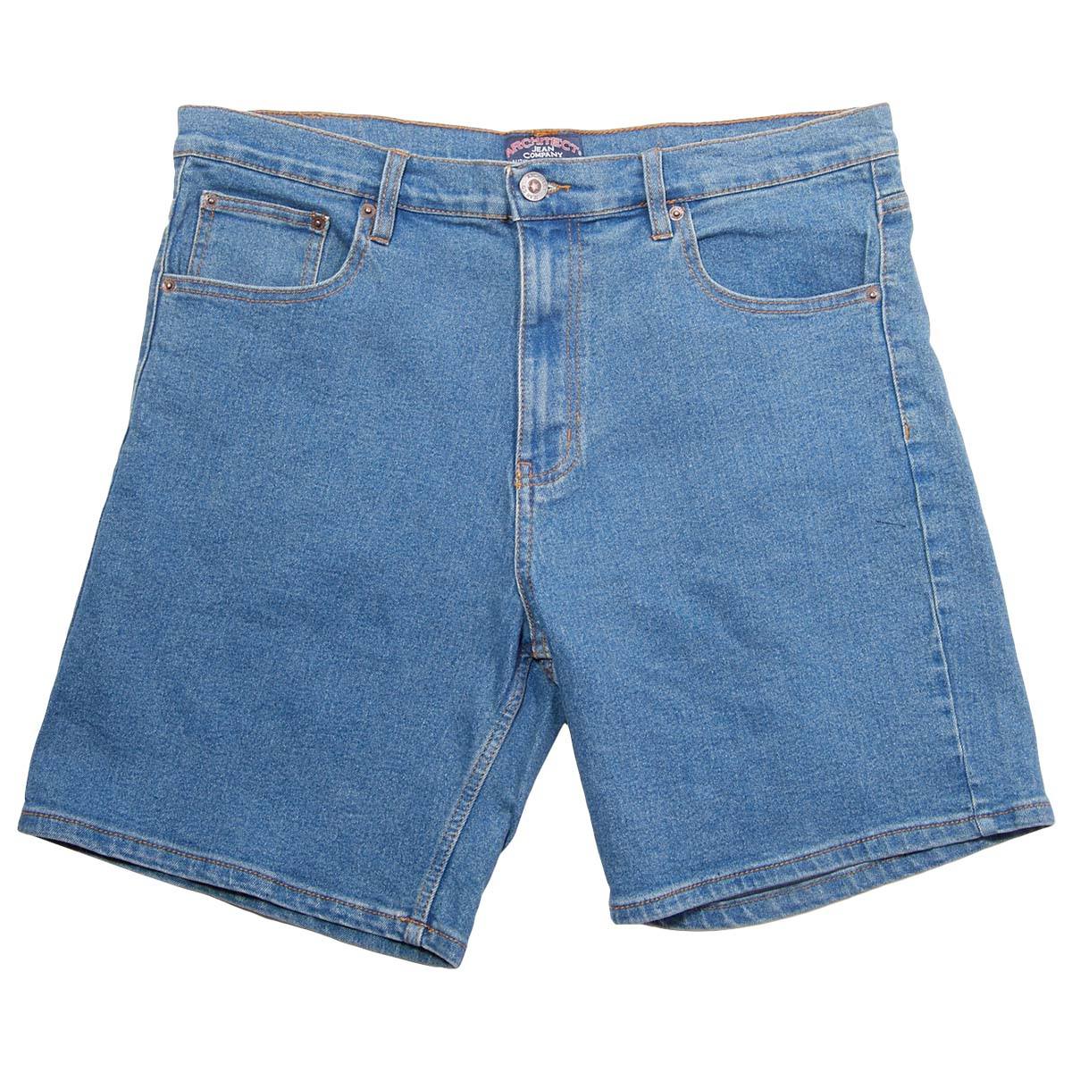 Young Mens Architect(R) Jean Co. Relaxed Fit Denim Stretch Shorts
