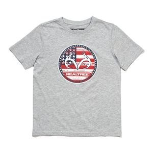 Boys (8-18) Realtree(R) Circle Flag Short Sleeve Tee