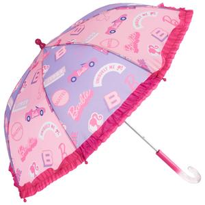 Girls Barbie(R) Ruffle Edge Umbrella