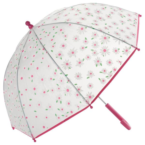 Girls Nicole Miller New York Daisy Frosted Umbrella