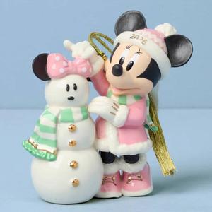 Lenox(R) 2026 Minnies Matching Snowman Ornament