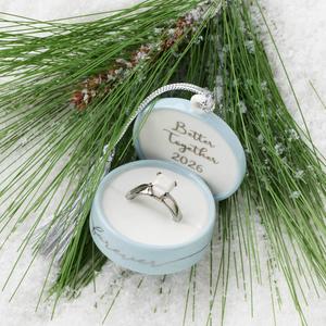 Lenox(R) 2026 Together Forever Ring Box Ornament