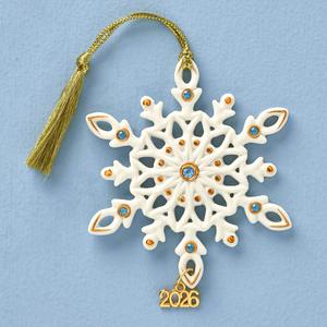 Lenox(R) 2026 Annual Gemmed Snowflake Ornament