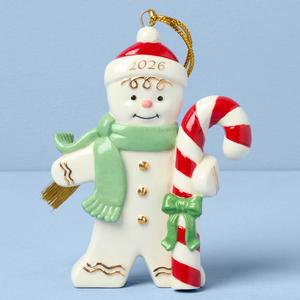Lenox(R) 2026 Gingerbread with Candy Cane Ornament