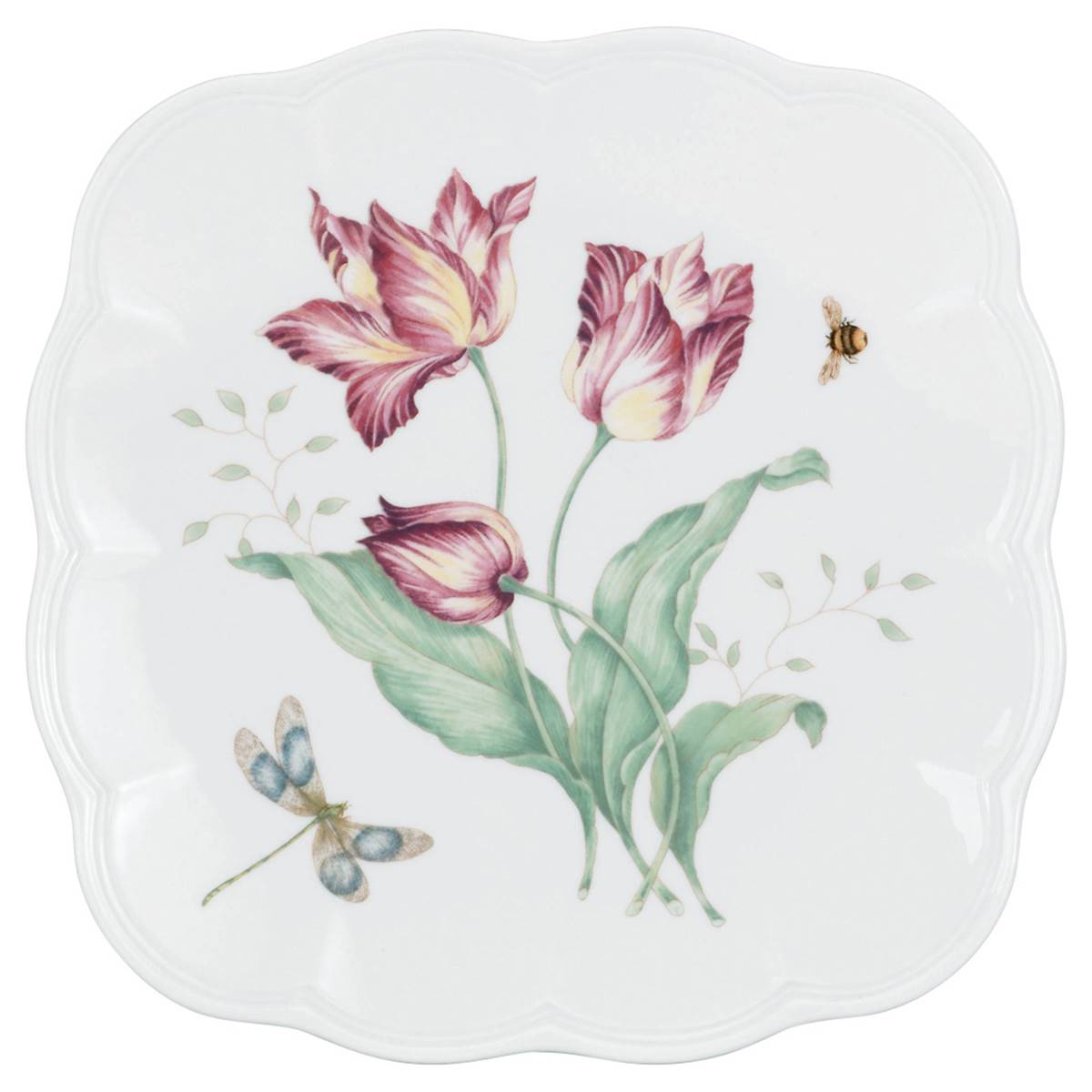 Lenox(R) Butterfly Meadow(tm) Square Accent Plate
