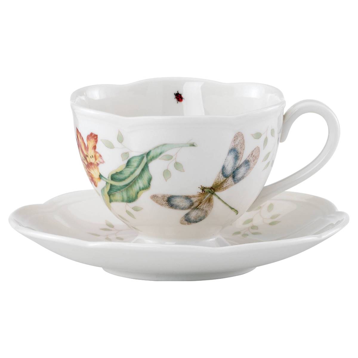 Lenox(R) Butterfly Meadow(R) Dragonfly Cup & Saucer