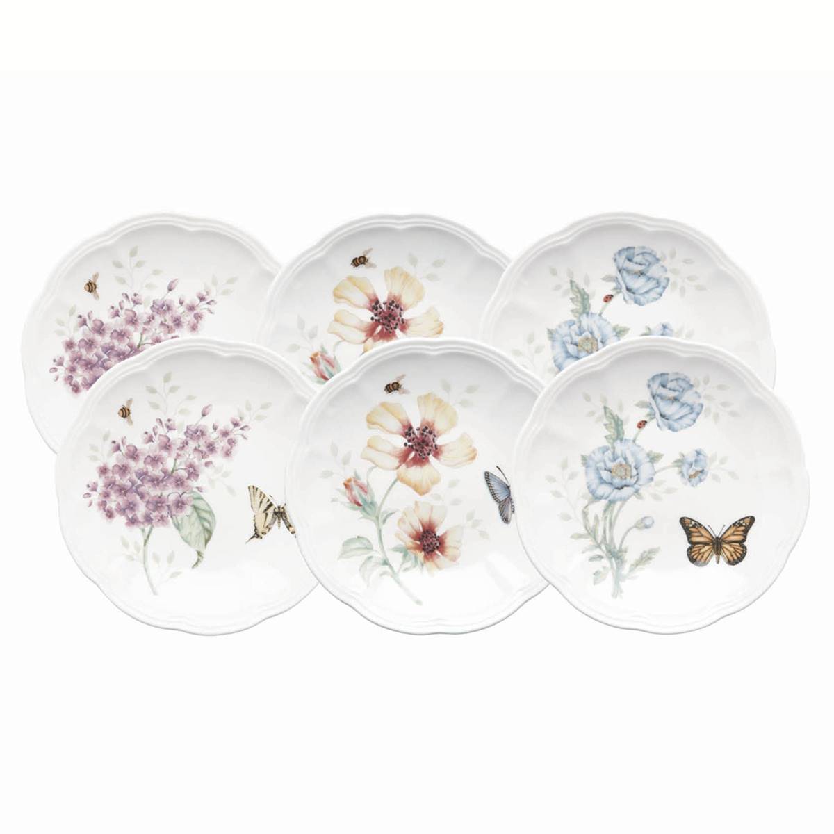 Lenox(R) Butterfly Meadow(tm) 6pc. Party Plate Set