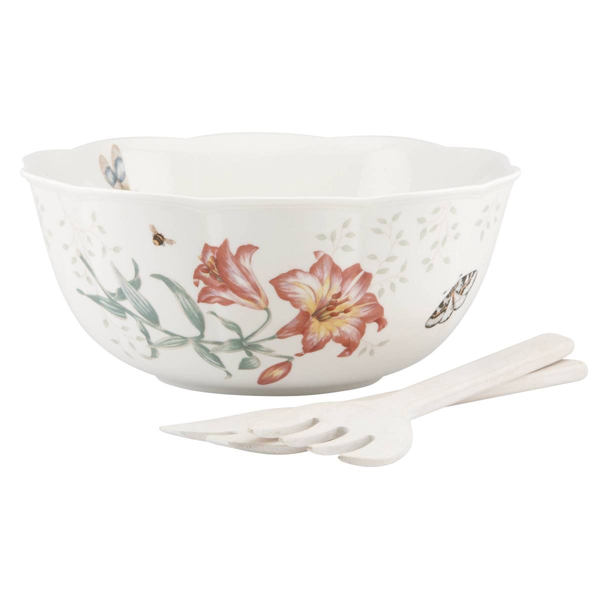 Lenox(R) Butterfly Meadow(tm) Salad Bowl And Servers