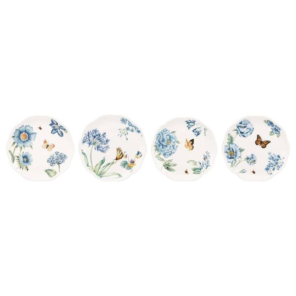 Lenox(R) Butterfly Meadow(R) Blue 4pc. Dessert Plate Set