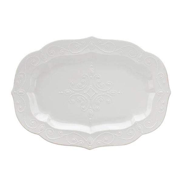 Lenox(R) French Perle White(tm) 18.5in. Large Serving Platter