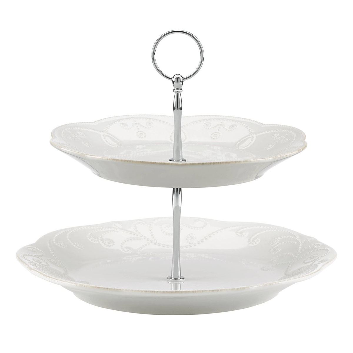Lenox(R) French Perle White(tm) 2-Tiered Server