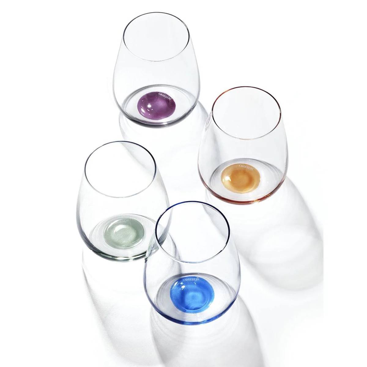 Oneida Bottoms Up Stemless Wine Glasses - Set Of 4