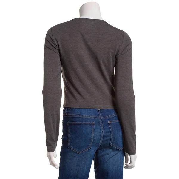 Juniors Moral Society Long Sleeve Double Layer Square Neck Tee alternate view
