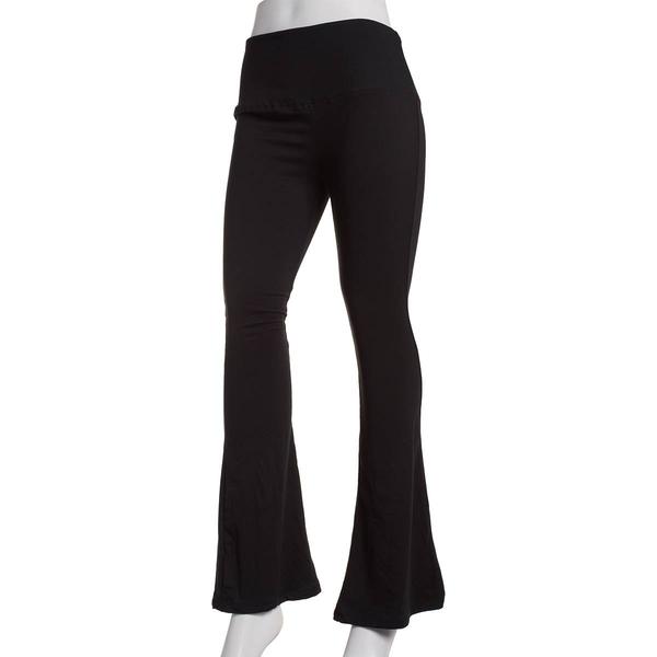 Juniors Moral Society Flare Wide Waist Band Leggings