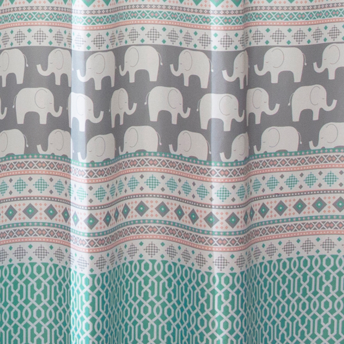 Lush Decor(R) Elephant Stripe Shower Curtain