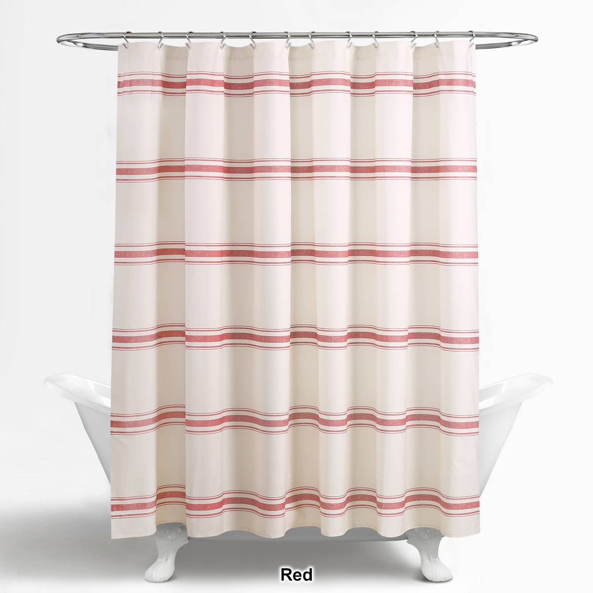 Lush Decor(R) Farmhouse Stripe Shower Curtain