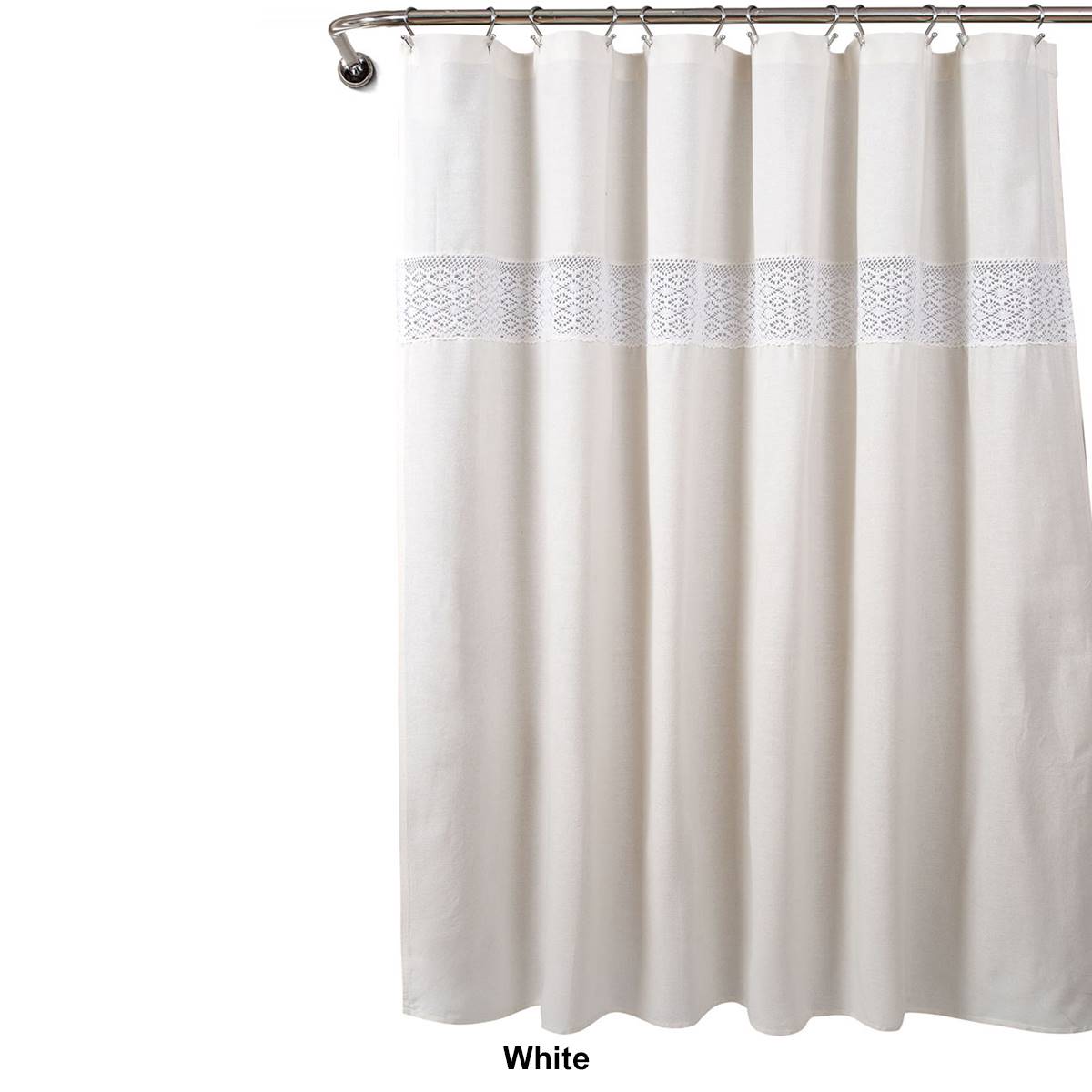 Lush Decor(R) Dana Lace Shower Curtain