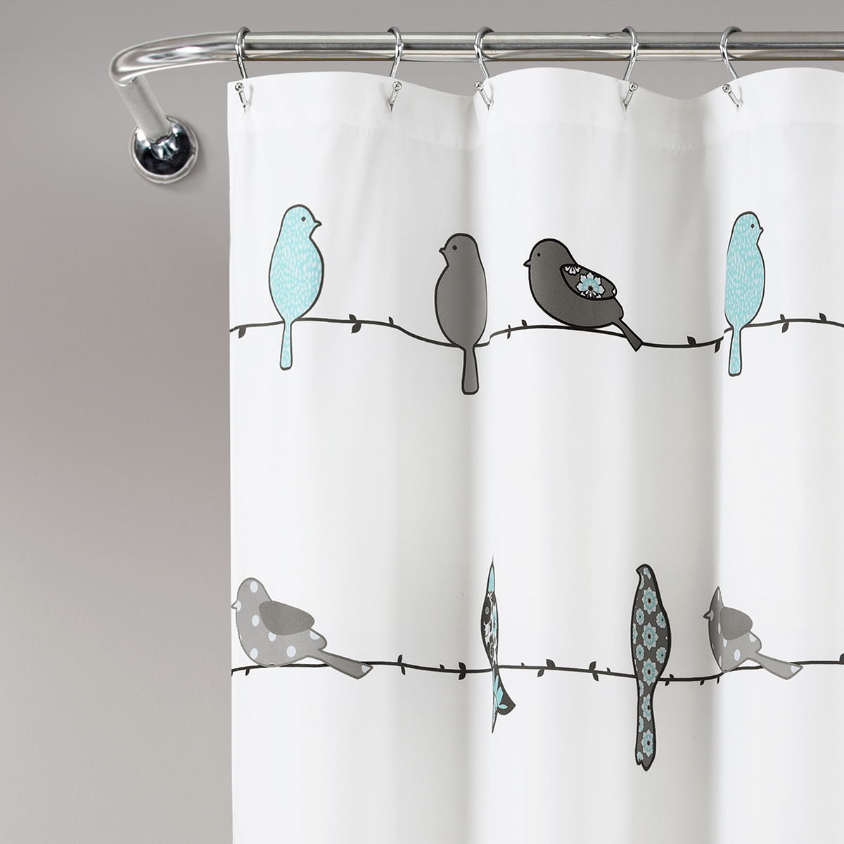 Lush Decor(R) Rowley Birds Shower Curtain
