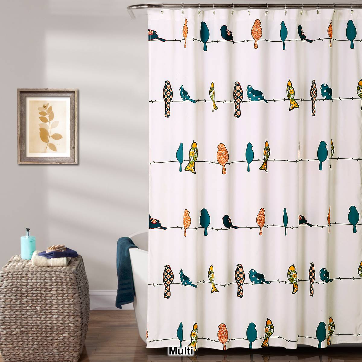 Lush Decor(R) Rowley Birds Shower Curtain