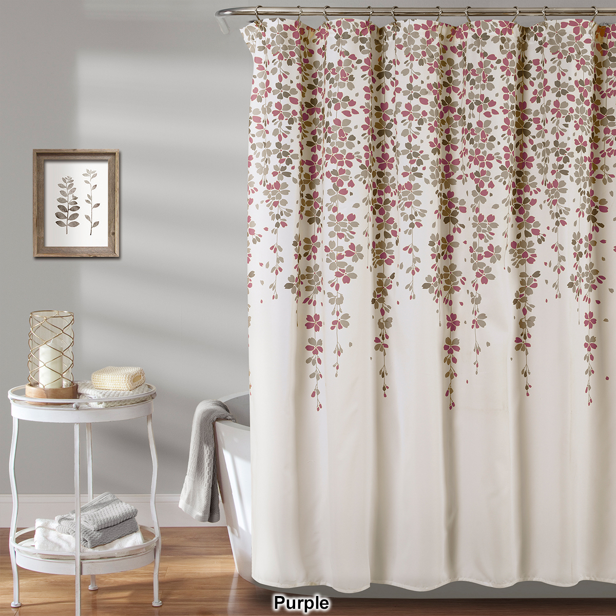 Lush Decor(R) Weeping Flower Shower Curtain