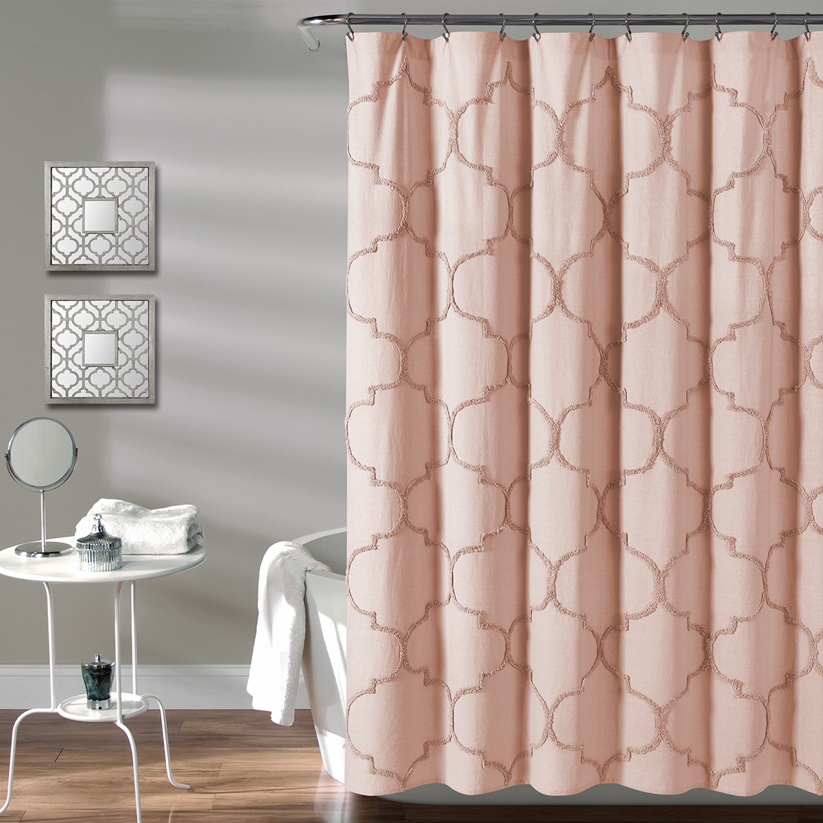 Lush Decor(R) Avon Chenille Trellis Shower Curtain