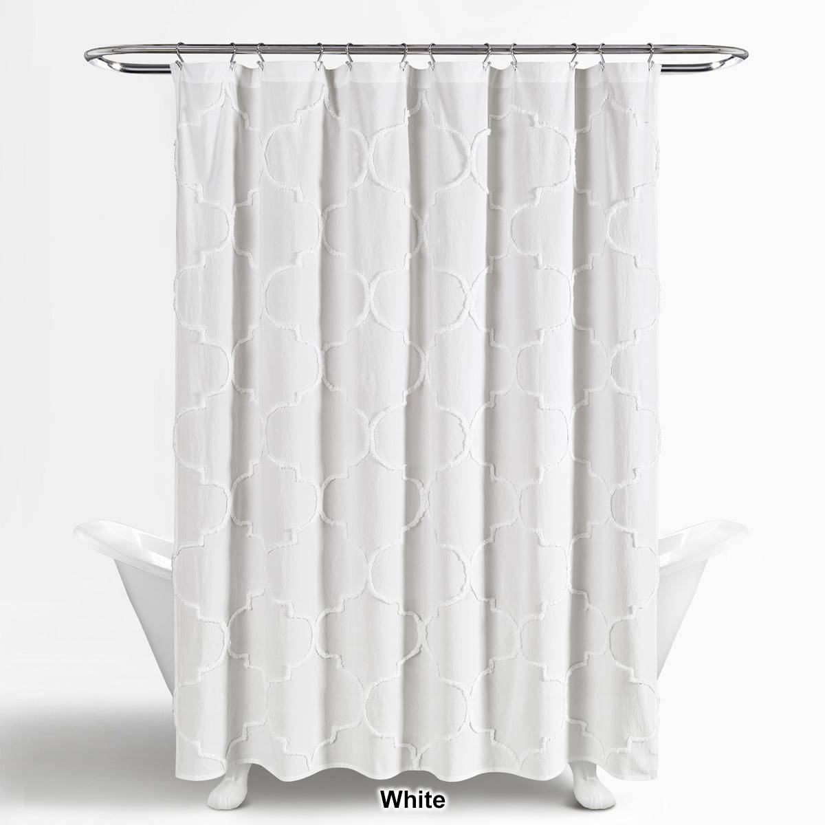 Lush Decor(R) Avon Chenille Trellis Shower Curtain