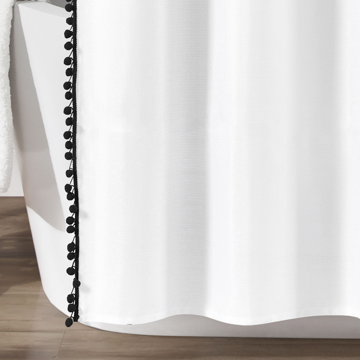 Lush Decor(R) Pom Pom Shower Curtain