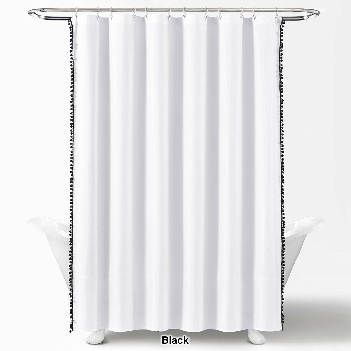 Lush Decor(R) Pom Pom Shower Curtain