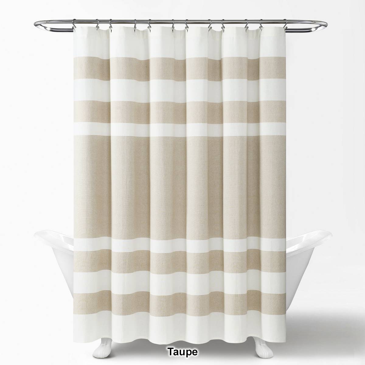 Lush Decor(R) Cape Cod Stripe Yarn Dyed Cotton Shower Curtain