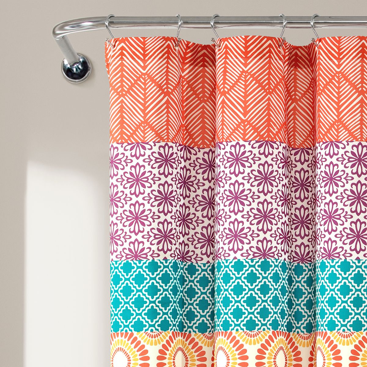 Lush Decor(R) Bohemian Stripe Shower Curtain
