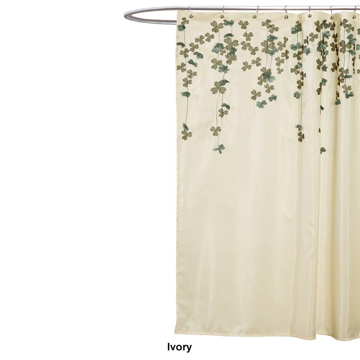 Lush Decor(R) Flower Drops Shower Curtain