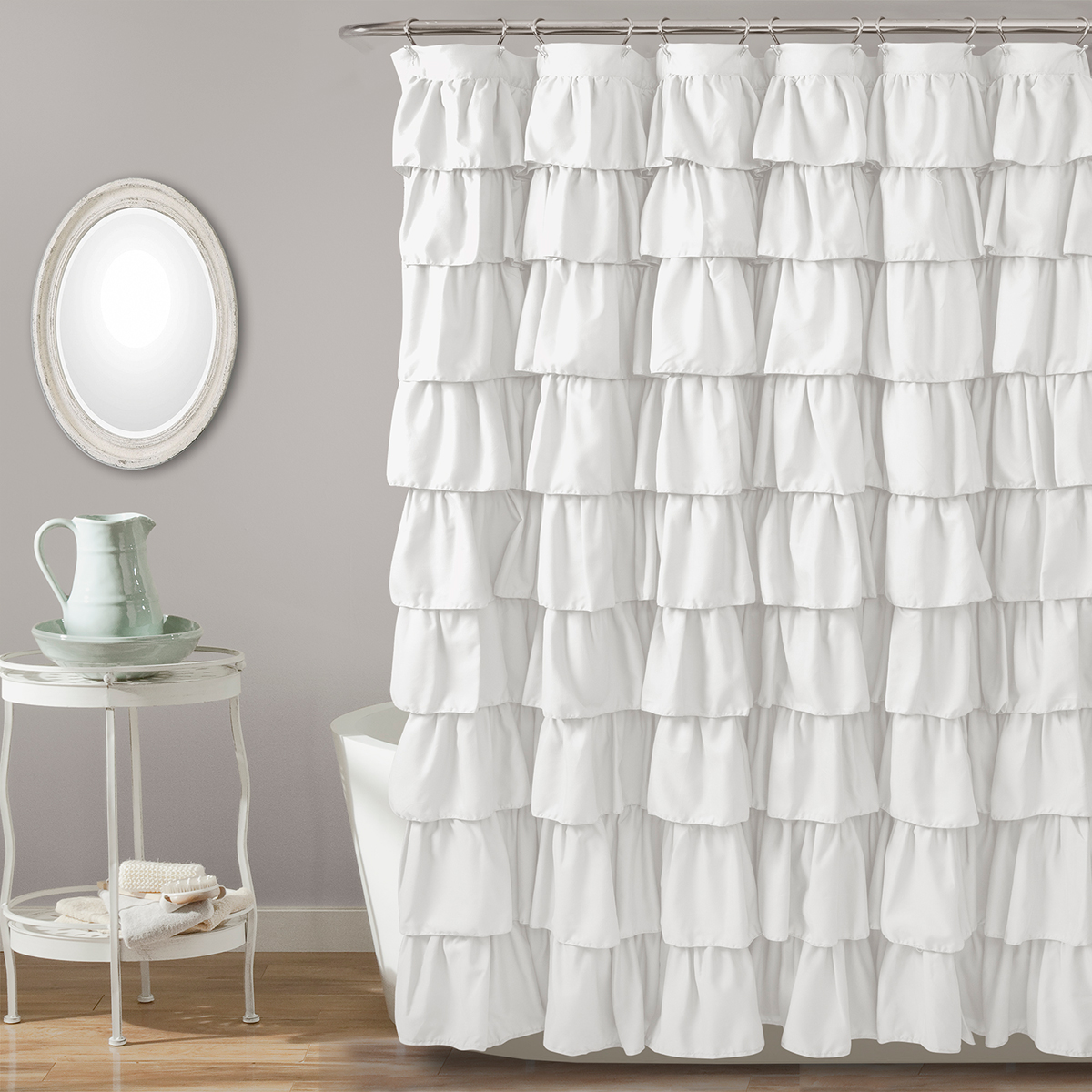 Lush Decor(R) Ruffle Shower Curtain
