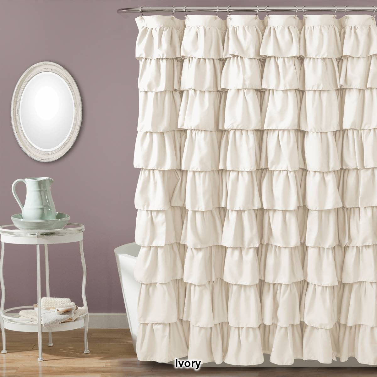 Lush Decor(R) Ruffle Shower Curtain