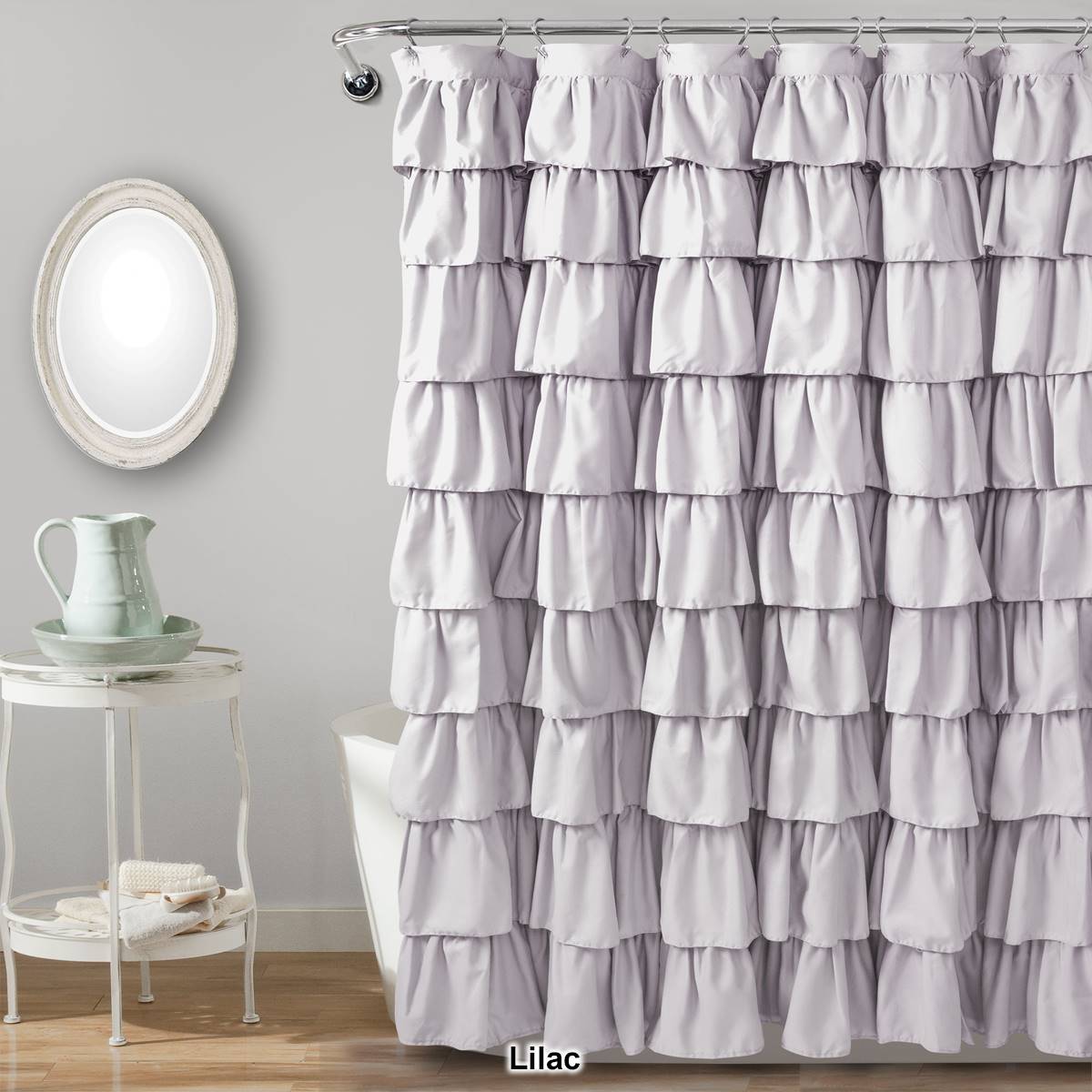 Lush Decor(R) Ruffle Shower Curtain