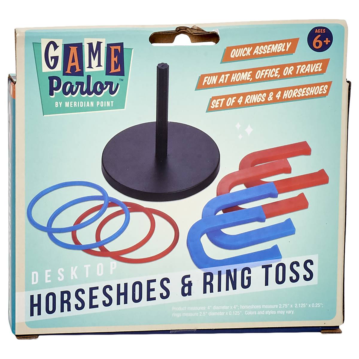 Meridian Point Horseshoes & Ring Toss Desktop Game