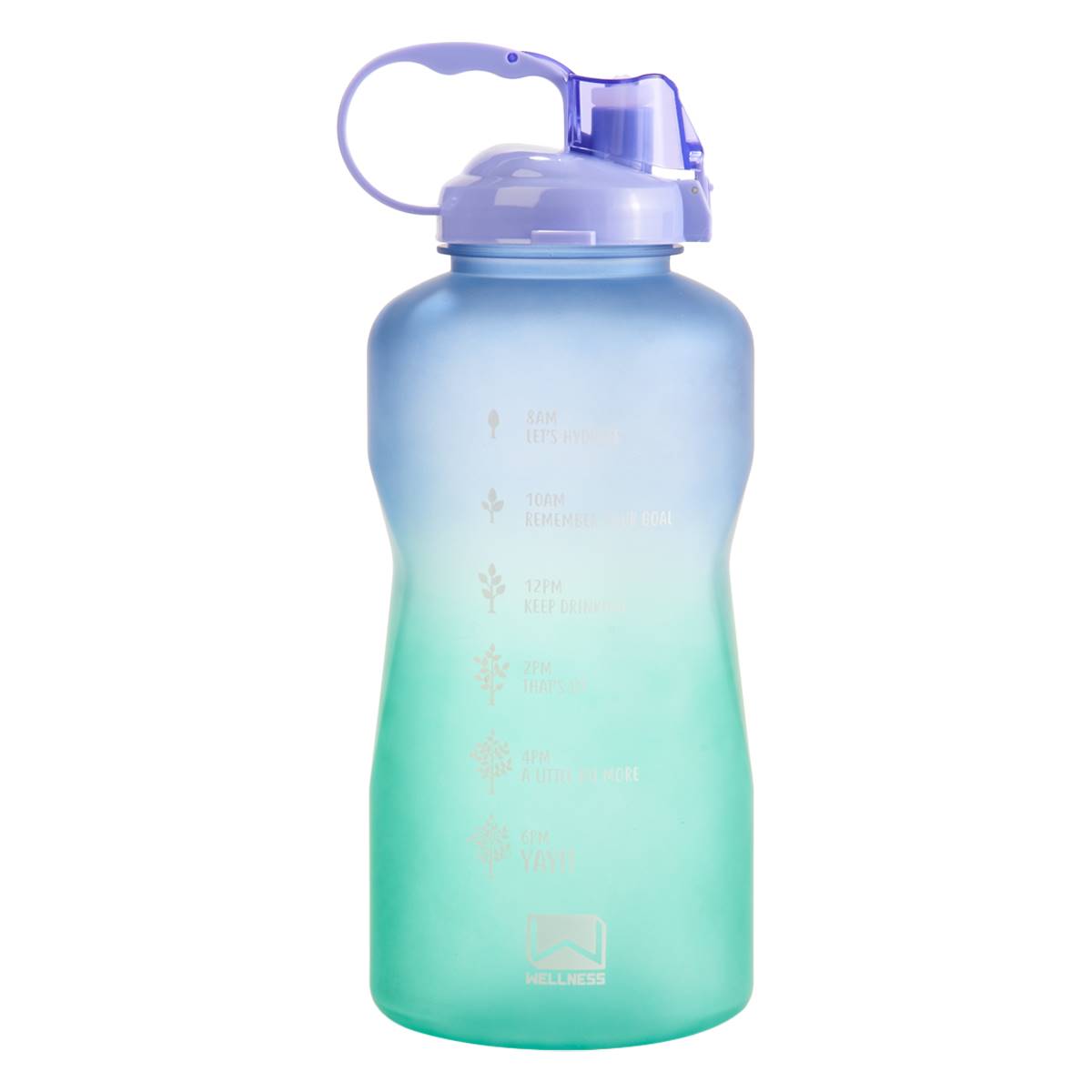 Wellness 1-Gallon Sports Bottle - Violet/Teal