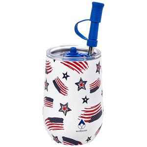 Gourmet Home Stars & Stripes Stainless Steel Wine Tumbler