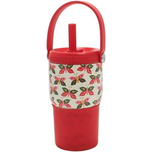 Hydraflow 14oz. Edge w/ Lid & Boot Butterfly Garden Travel Cup