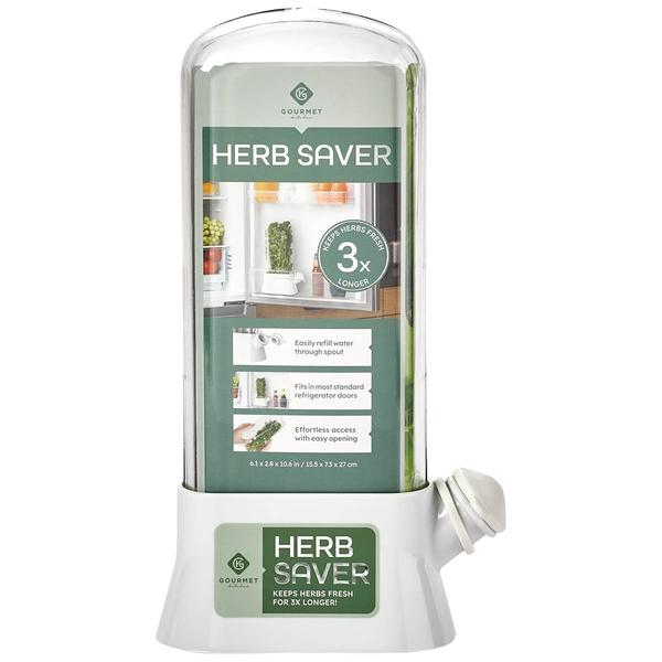 Large White Herb Saver w/ Spout