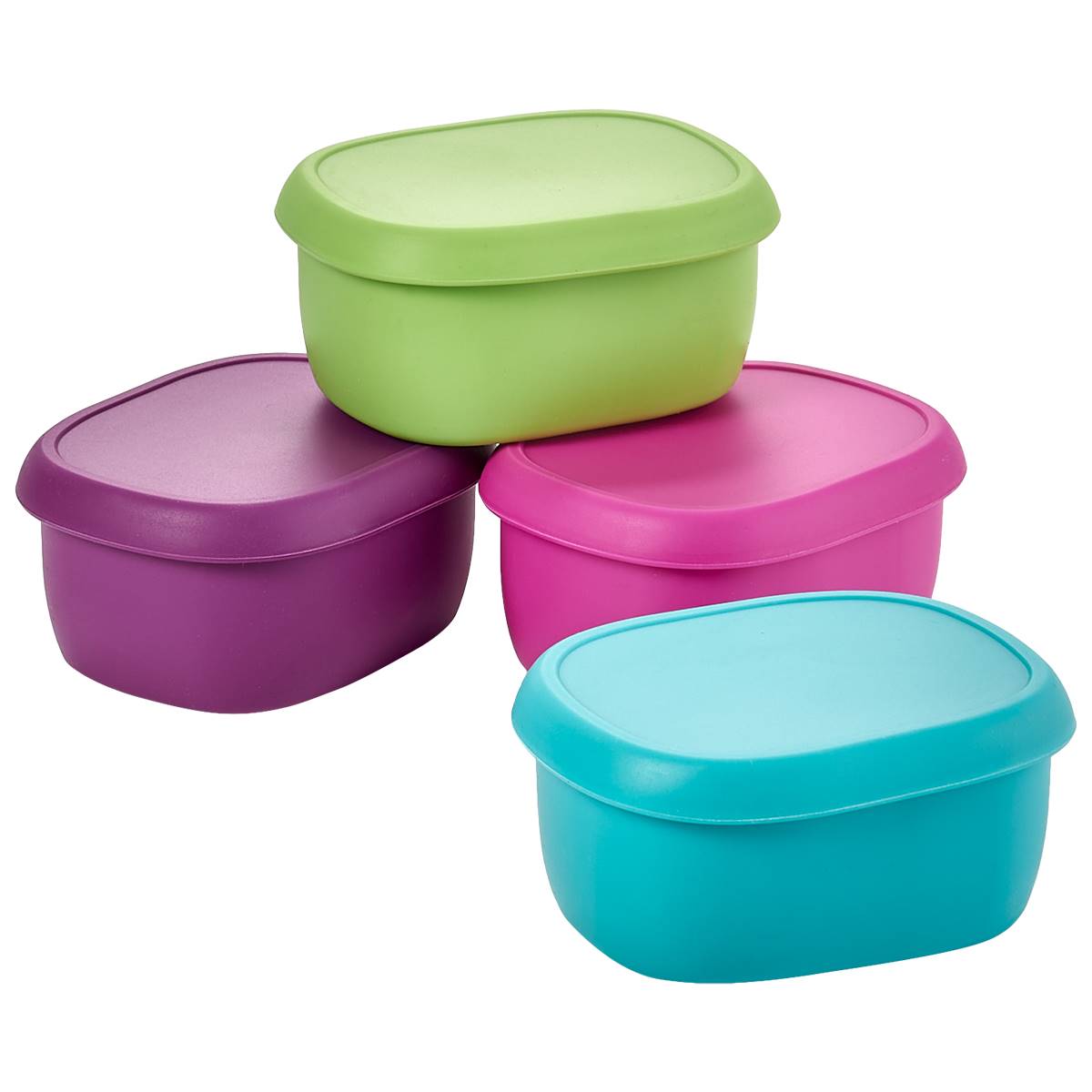 4pc. 6.7oz. Iris Spec Silicone Snack Set