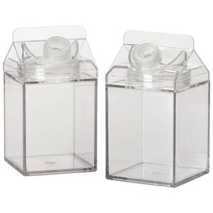 2pc. 16oz. Milk Carton