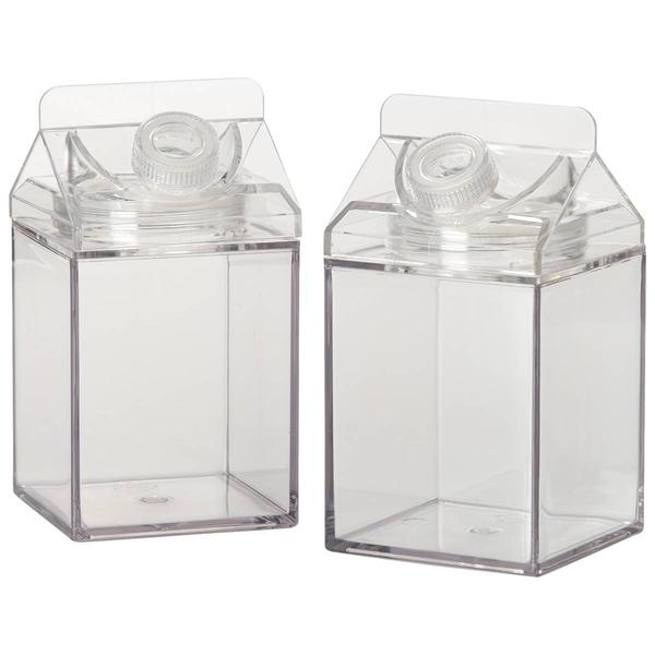 2pc. 16oz. Milk Carton