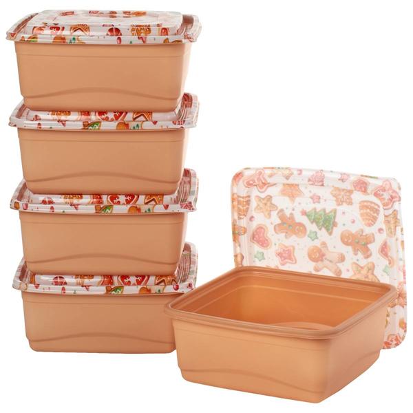 Gourmet Kitchen 10pc. 135oz. Christmas Cookies Containers