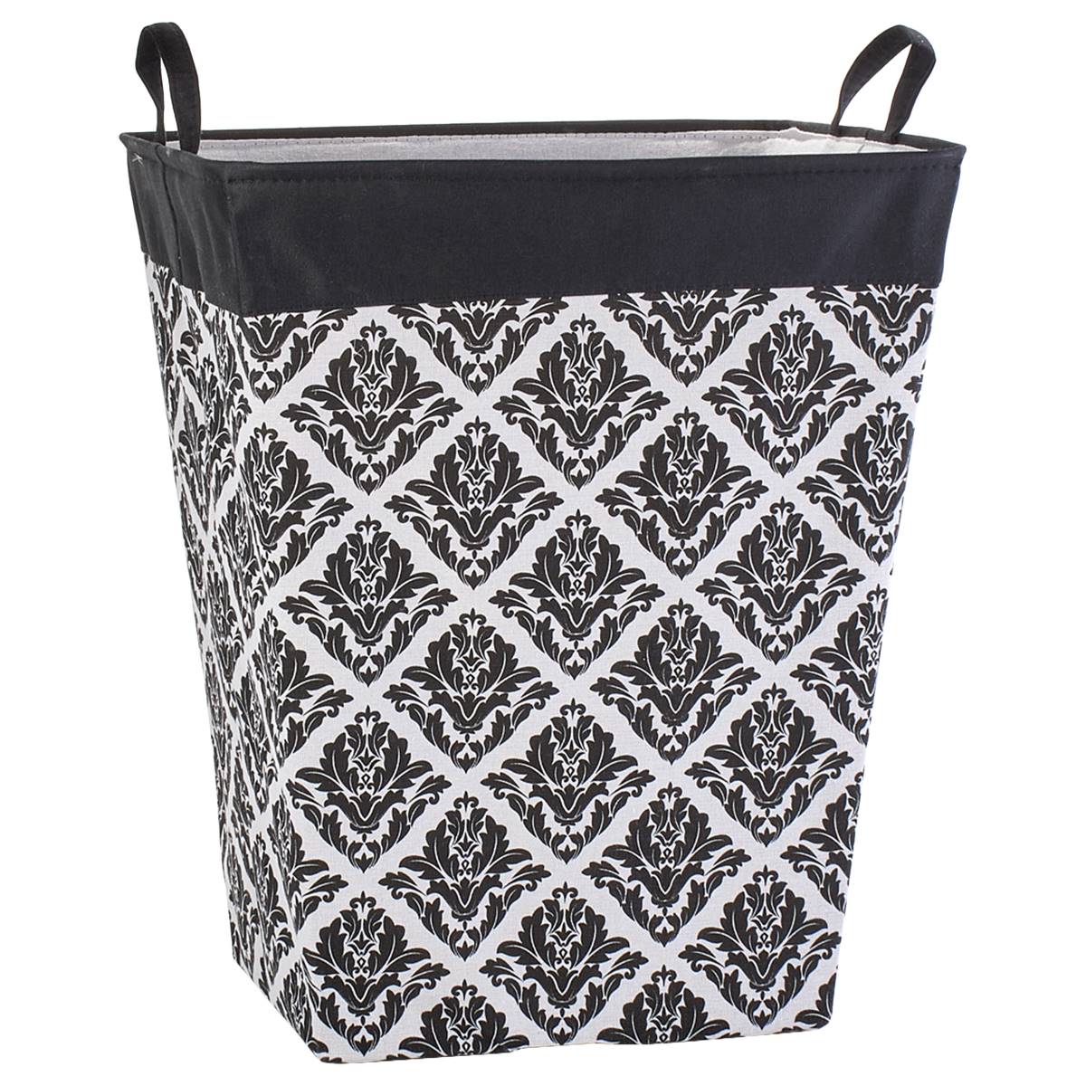 Large Damask Hamper W/ Handles